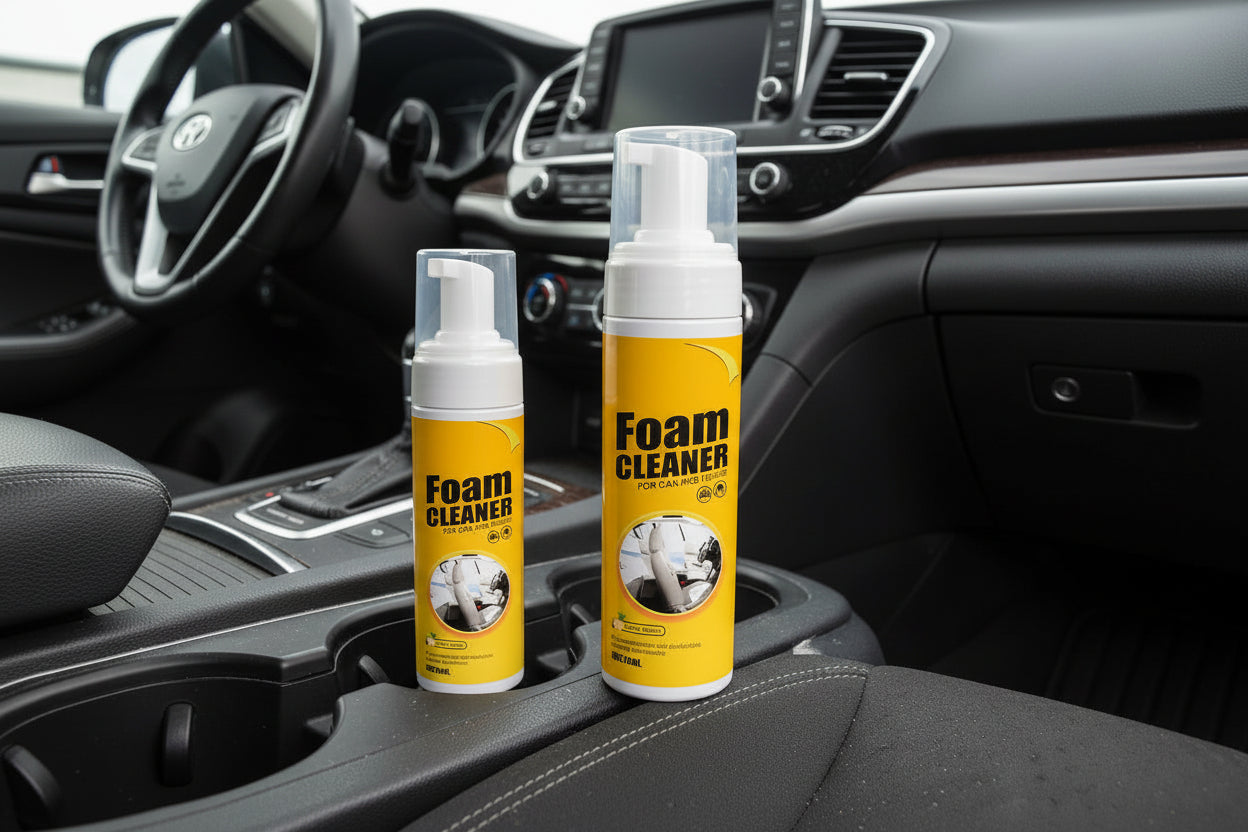 Revitalize Your Ride with SEAMETAL Multi-Purpose Foam Cleaner Spray - 150/60ml for Ultimate Car and Home Interior Care!