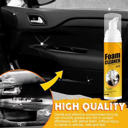 Revitalize Your Ride with SEAMETAL Multi-Purpose Foam Cleaner Spray - 150/60ml for Ultimate Car and Home Interior Care!